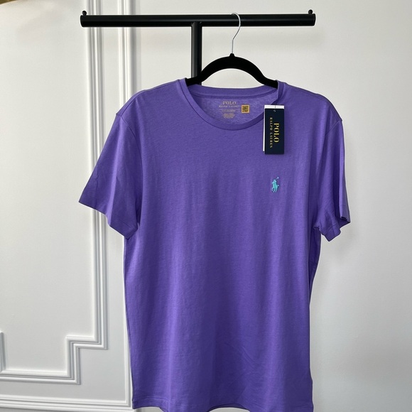 MEN’S Polo Light Purple Small Pony T-Shirt - Picture 4 of 6
